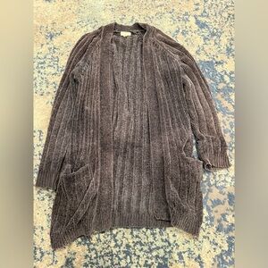 Women's Grey Sweater Cardigan